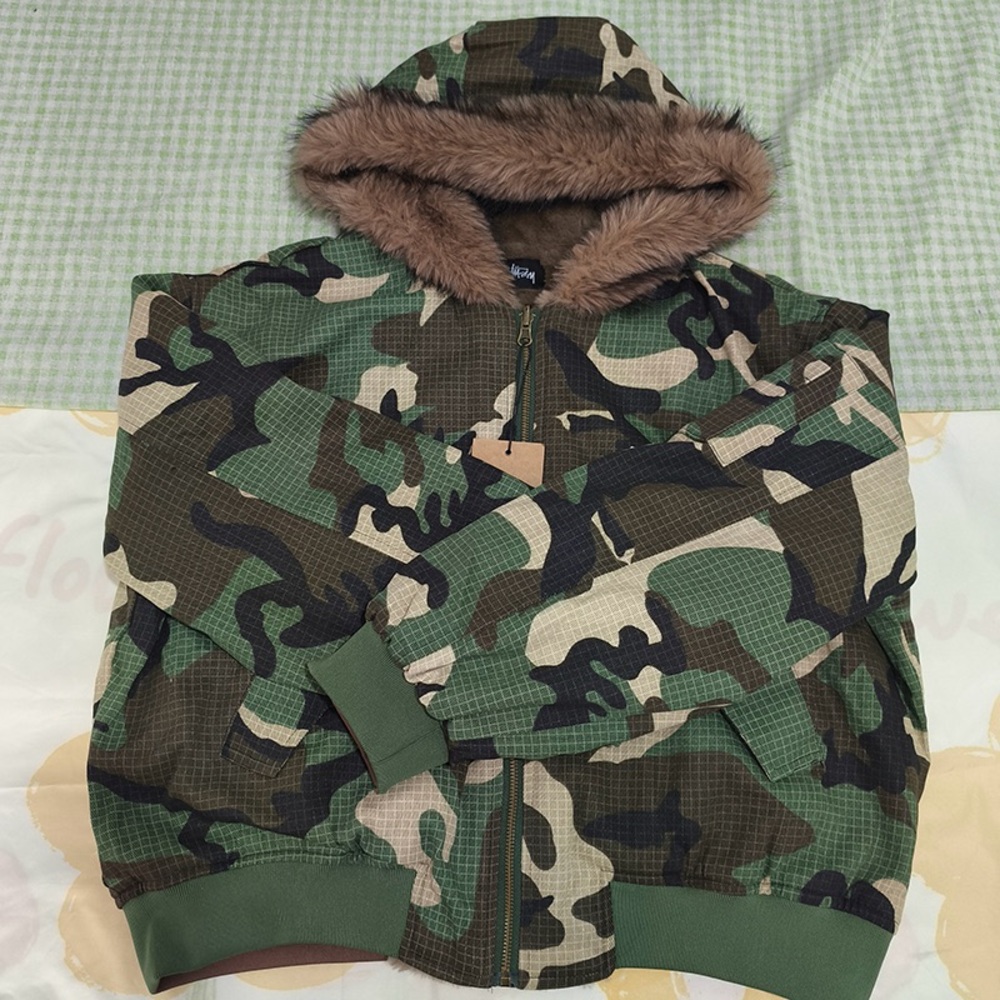 Stüssy Reversible Camouflage Hooded Jacket
